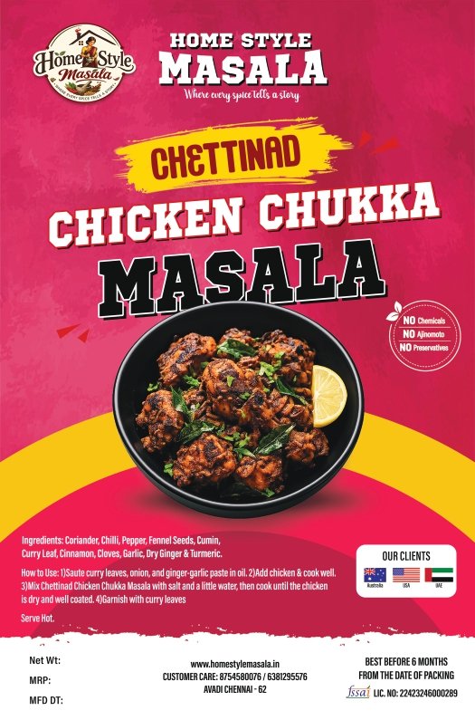 Chettinad Chicken Chukka Masala