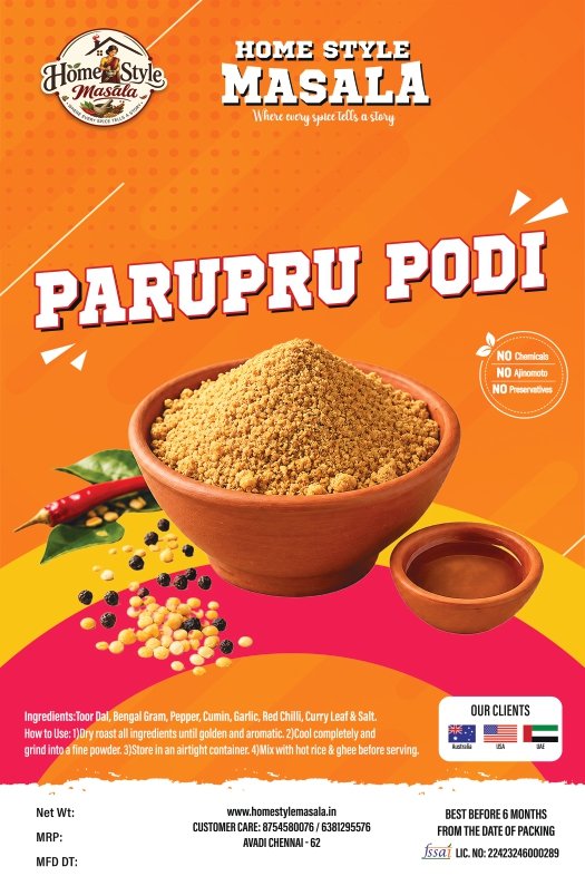 dal rice (paruppu) powder