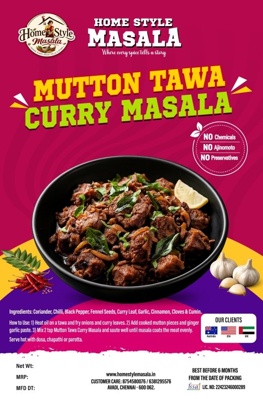 Mutton Tawa Curry Masala