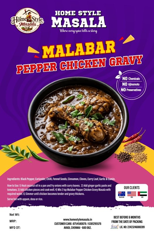 Malabar spl Pepper Chicken Gravy
