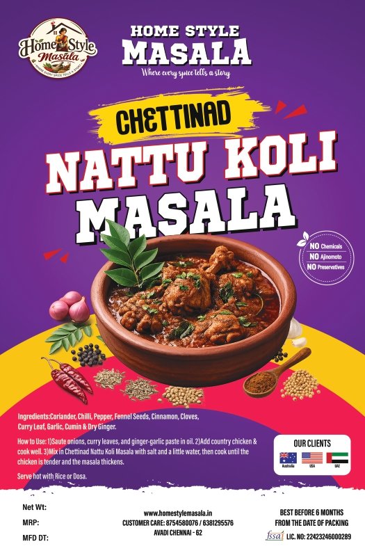 Chettinad Nattu Koli Masala